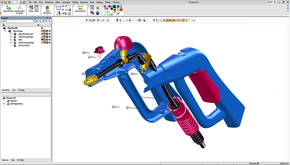 Access to view parts, tool designs, assemblies, drawings, and manufacturing data
