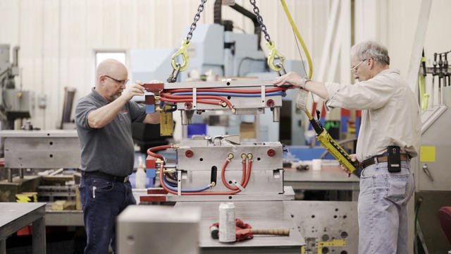 Het openen van een mal ontworpen en vervaardigd met Cimatron