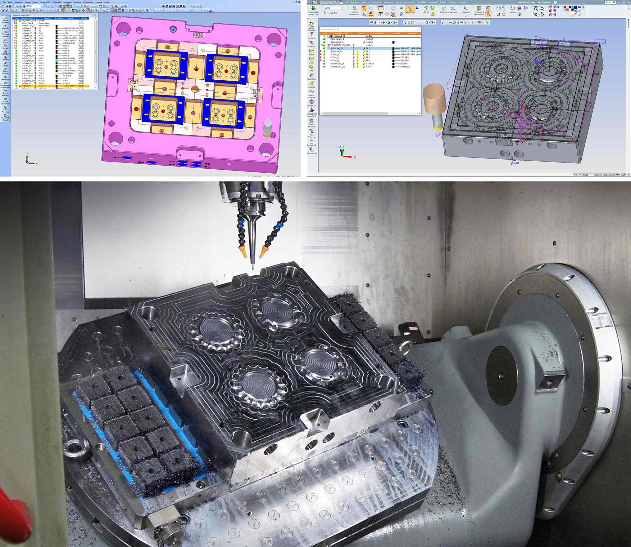 A Officine Drag tem uma série de máquinas-ferramentas de médio a grande porte incluindo uma HERMLE C 650, SACHMAN TS10, REMA CONTROL LT5-25 que pode manusear moldes de fabrico até 8 toneladas.