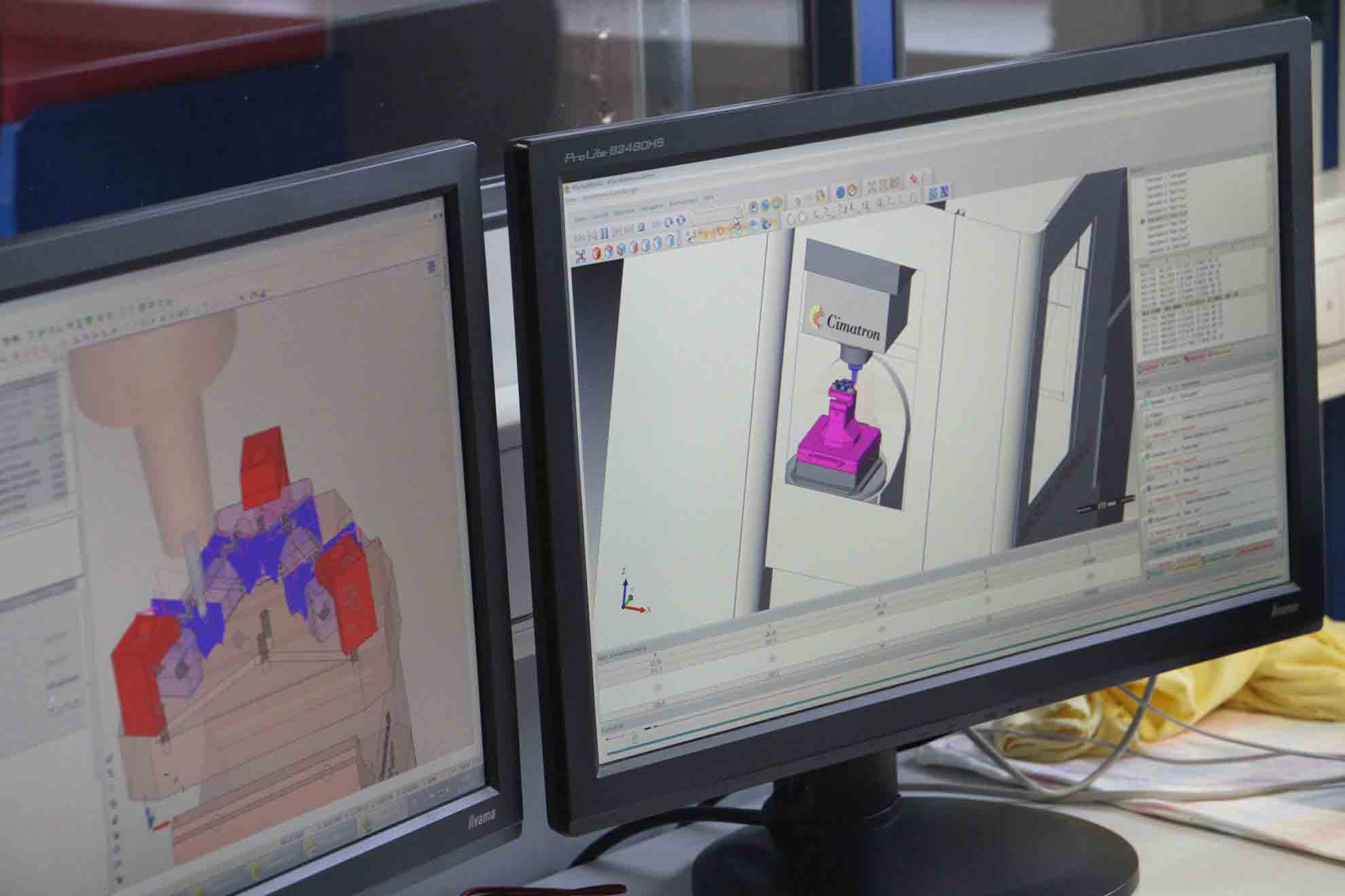 Vielfältige Simulationstools sichern die Bearbeitung ab. Dank der intelligenten Nutzung der Hardware benötigt Cimatron nur wenig Rechenzeit.