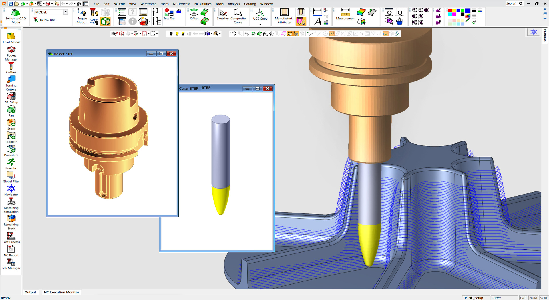 Import cutter and holders from external data interface