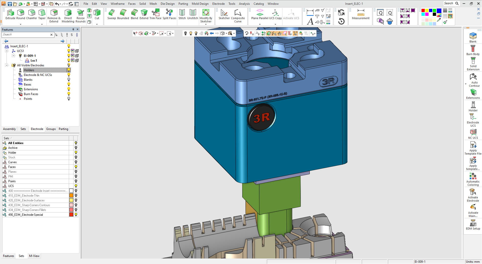 Support for System 3R Electrode Holders